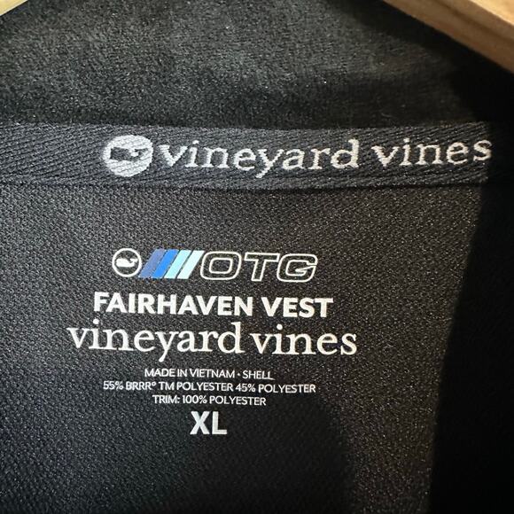 Vineyard Vines Fairhaven Performance Vest OTG Outwear Black XL - Picture 2 of 10